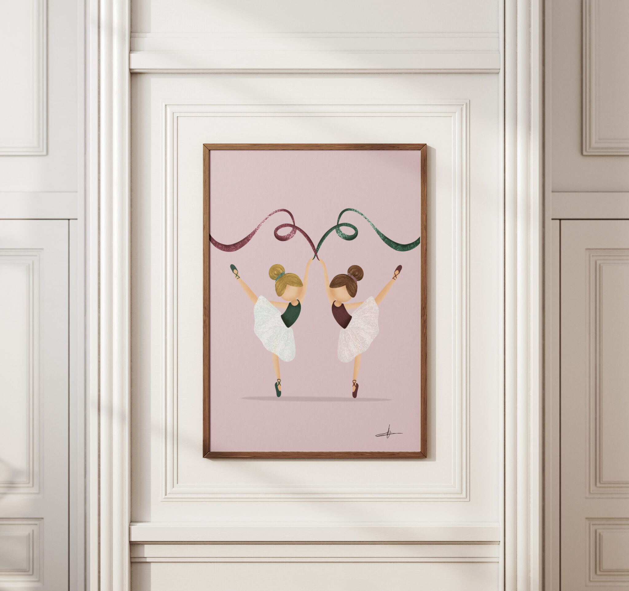 Lámina infantil Pequeñas Bailarinas