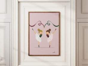 Lámina infantil Pequeñas Bailarinas