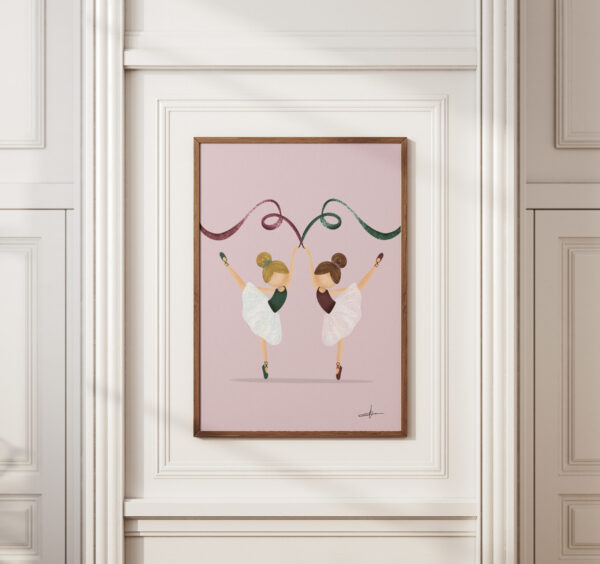 Lámina infantil Pequeñas Bailarinas